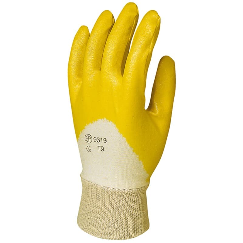 Coverguard - Gants manutention jaune enduit nitrile et tricot élastiqué EUROSTRONG 9320 (Pack de 10) - 7 - Jaune