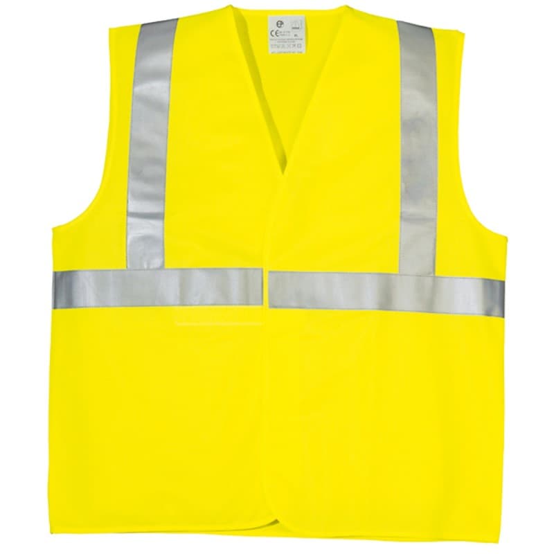Coverguard - Gilet HV jaune bandes baudrier rétro réfléchissantes YARD classe 2 (Pack de 50) - XL - Jaune