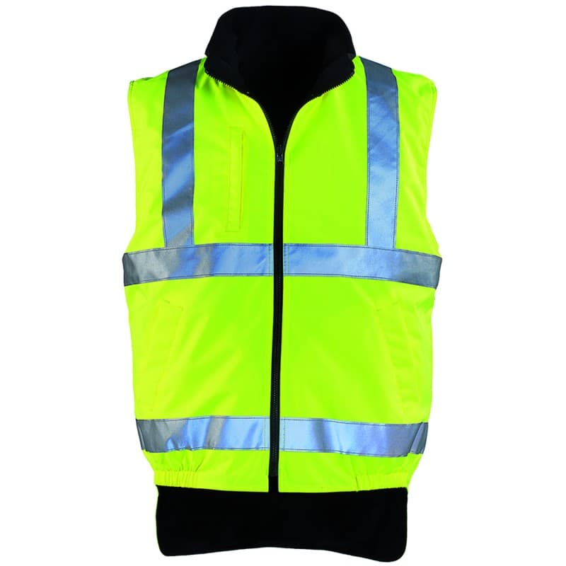 Coverguard - Gilet sans manches thermique haute visibilité jaune doublé polaire HI-WAY - M - Jaune