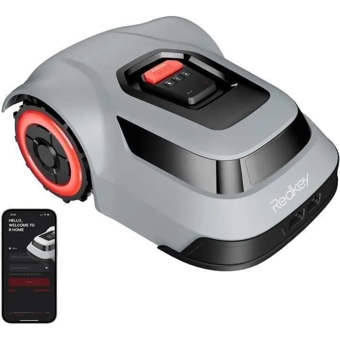 Redkey MGC500 Tondeuse Robot, Jusqu'Ă 800 mÂČ de Pelouse, Planification de Route Intelligente, IPX6, APP, CapacitĂ© de MontĂ©e de 45%