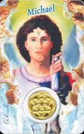 Carte Médaille Archange Michael