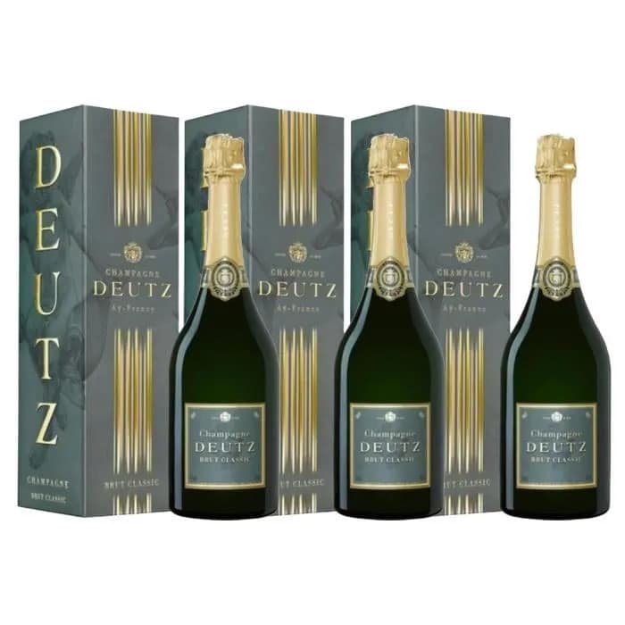 Lot de 3Champagne Deutz Classic Brut avec étui - 75 cl