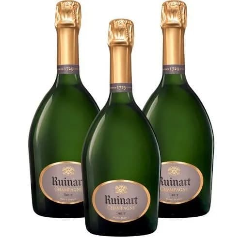 Lot de 3 Champagnes Ruinart R de Ruinart Brut - 75 cl
