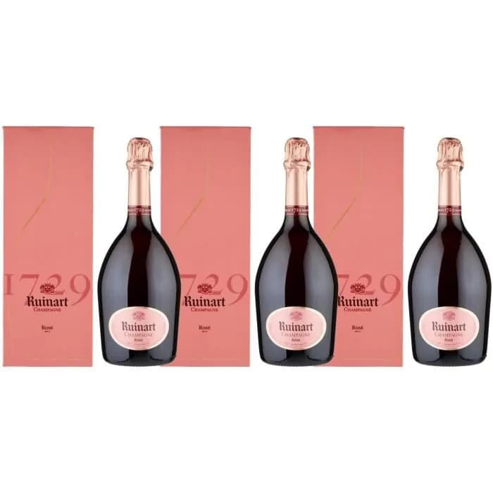 Lot de 3 Champagnes Ruinart Rosé - 75 cl