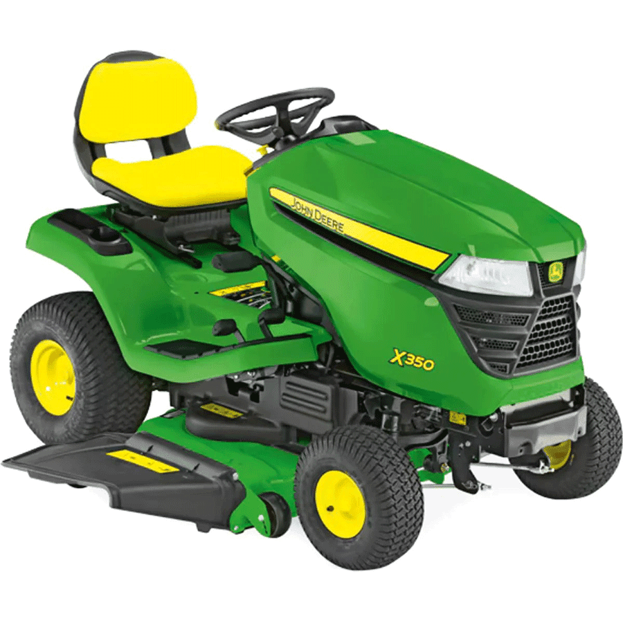 John Deere X350 grasmaaier zonder maaidek, model 2025, nieuw.