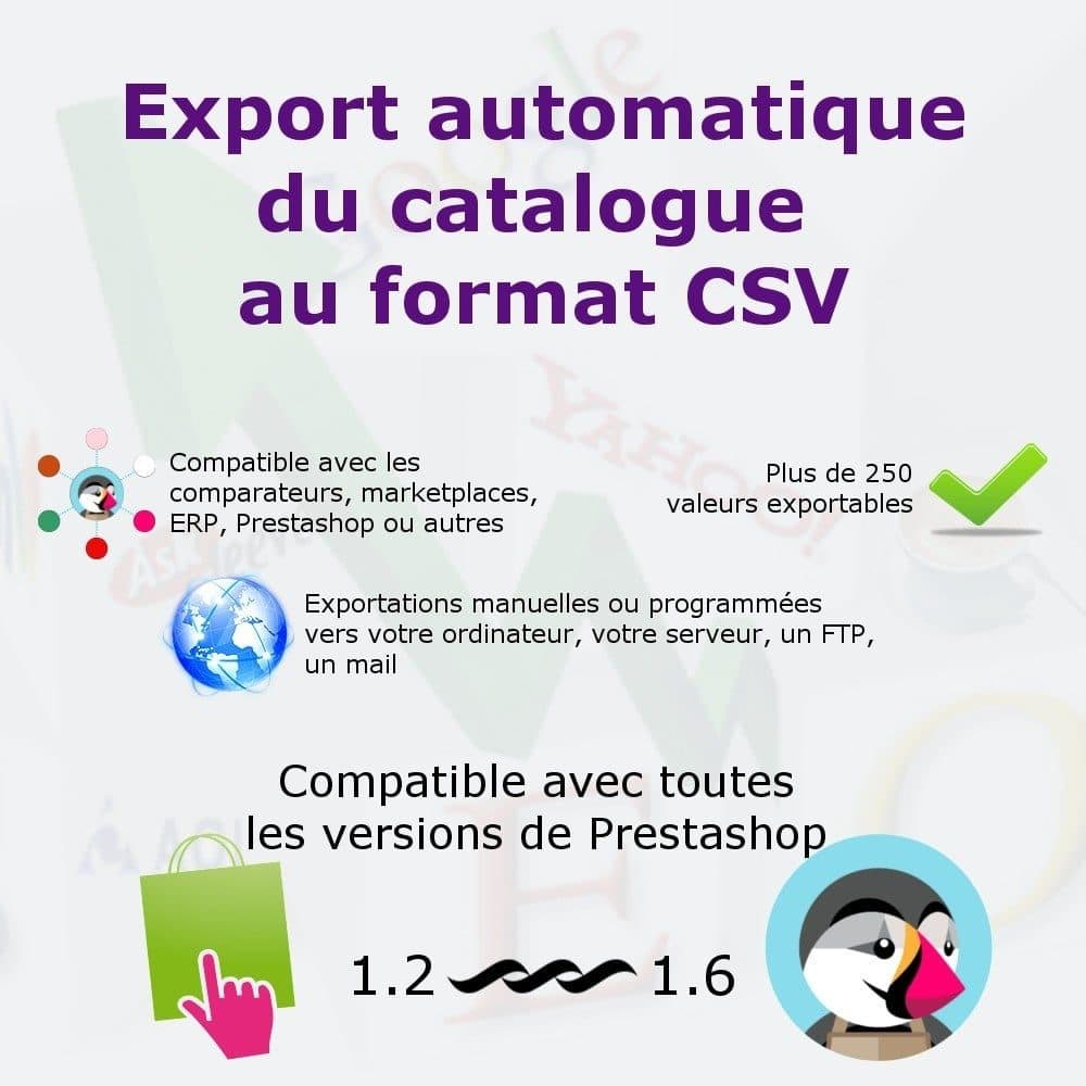Export du catalogue au format CSV
