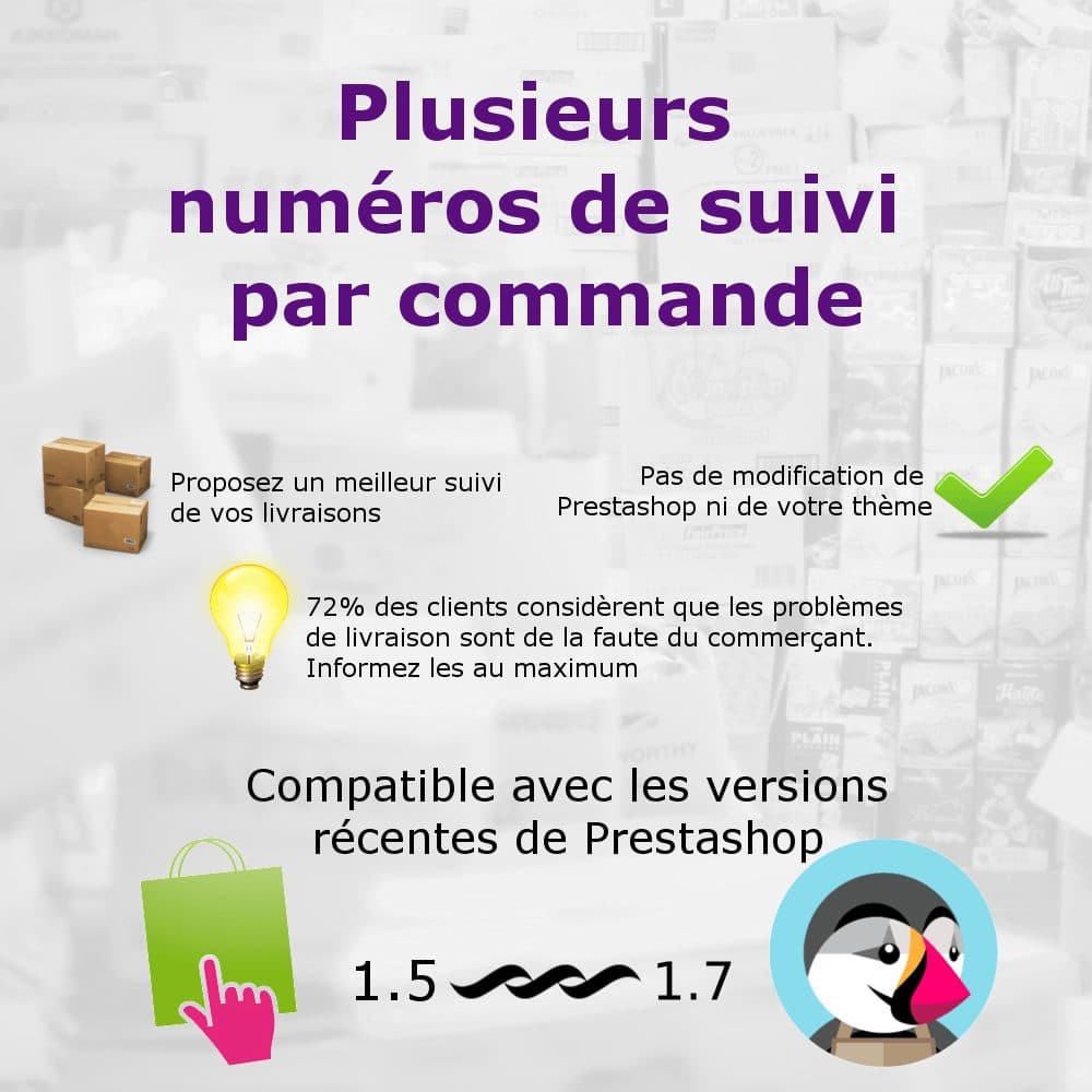 Associer plusieurs numéros de suivi par commandes