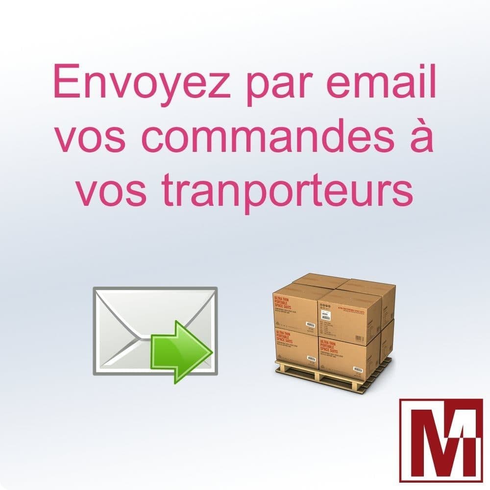 Envoyer les commandes par email aux transporteurs