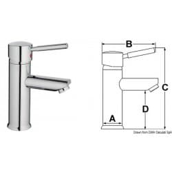 Mélangeur céramique Diana pour lavabo