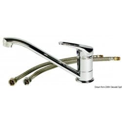 Robinet mélangeur Olivia à commande unique avec disques céramique et bec pivotant