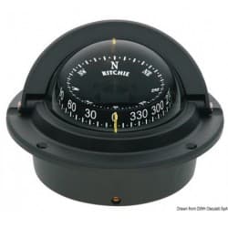 Compas RITCHIE Voyager 3' (76 mm) avec compensateurs et éclairage