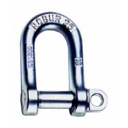 VIGOUROUX - Manille droite galvanisée estampillée