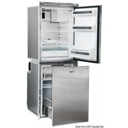 Réfrigérateur ISOTHERM frontal Inox - double compartiment