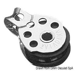 Mini poulies série Regatta VIADANA pour bouts jusqu'à 8 mm