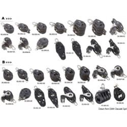 Poulies sur billes en matériau composite VIADANA