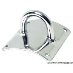 Plaque SEA SURE en acier pour fixation au mĂąt