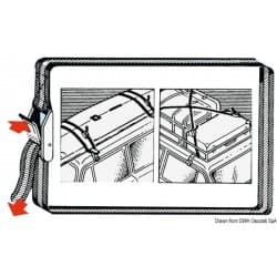 Sangles en polyester coloré avec boucle