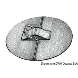 Anneaux en 'D' en inox avec support en EPDM