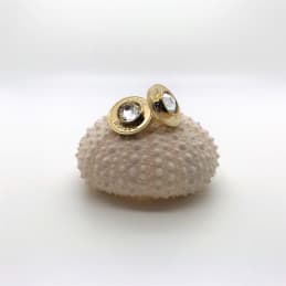 Boucles d'oreilles percées Hublot - Doré