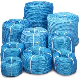 Bobine plombée en polypropylène bleu