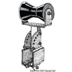 Diabolo central soutien-quille, petit modèle, avec support réglable