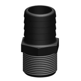 Raccord droit M cannelé/fileté - TRUDESIGN