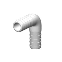 Coude 90° MM - cannelé/cannelé - TRUDESIGN