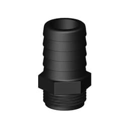 Raccord tuyau COURT MM fileté/cannelé - TRUDESIGN