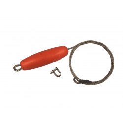GRIPPY CABLE DE PROTECTION INOX 150CM + MANILLE CR de 1200KG