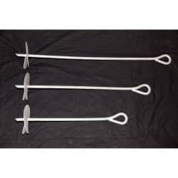 Ancre à vis galvanisée à chaud pour balisage