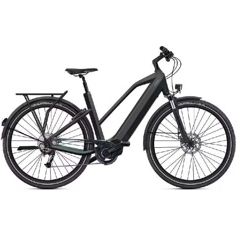 VTC Électrique O2feel iSwan Explorer Boost Mid 6.1 Shimano Alivio 9V 540 Wh - Noir , 432Wh