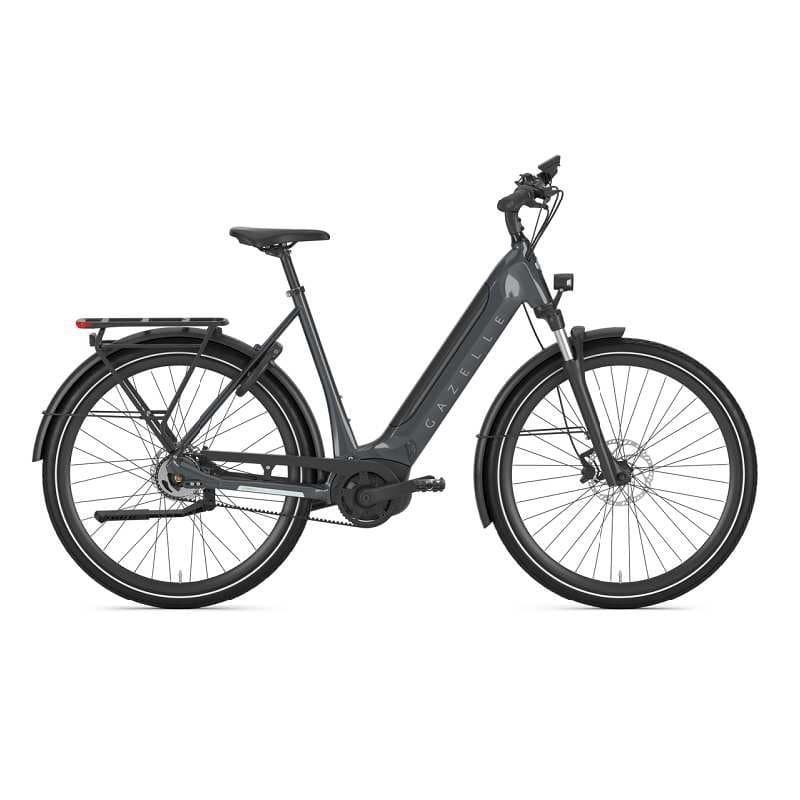 VTC électrique Gazelle Ultimate C5 HMB - Bas , 500 Wh , Gris foncé