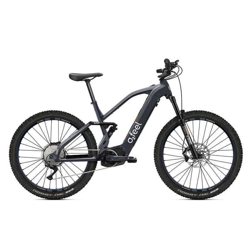 VTT électrique o2feel Amplitude AM Boost 4.1 en 720Wh - Gris