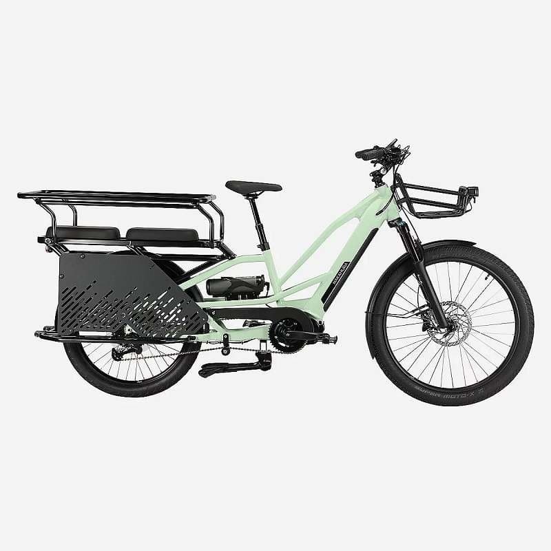Vélo cargo électrique Nakamura Crossover Longtail - Menthe