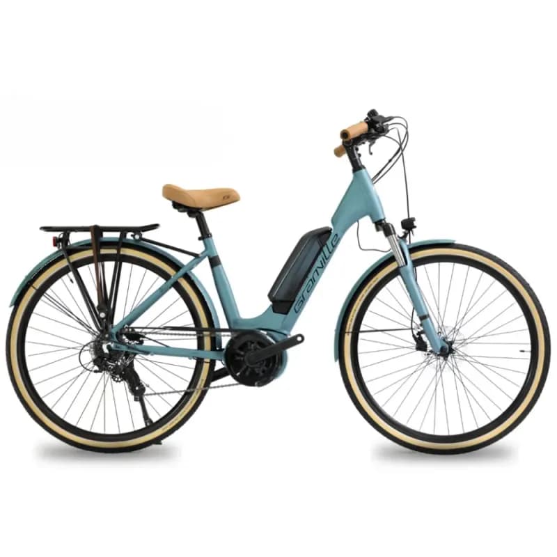Vélo électrique ville Granville E-Urban 30 - 400 Wh , Bleu clair