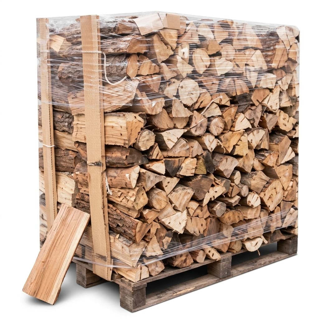 Chauffe au Bois — Bûches 50 cm chêne blanc, hêtre, charme 4 palettes