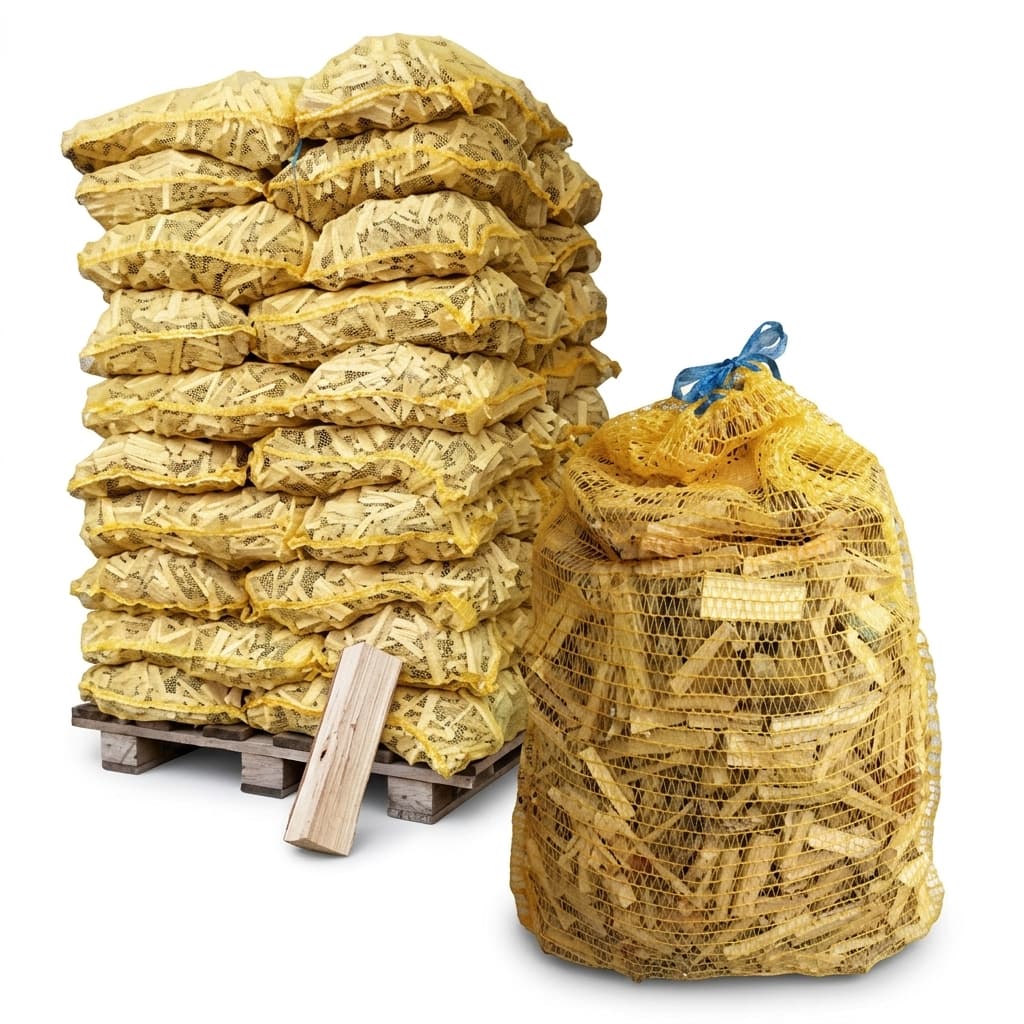 Chauffe au Bois — Bûches bois tendre 50 filets humidité ≤15%