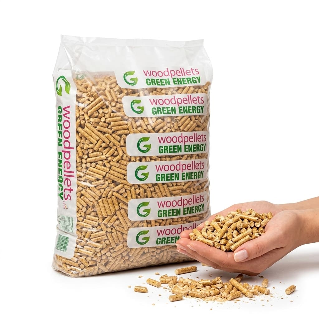 Chauffe au Bois — Granulés de bois Green Energy 65 sacs de 15 kg 6 mm
