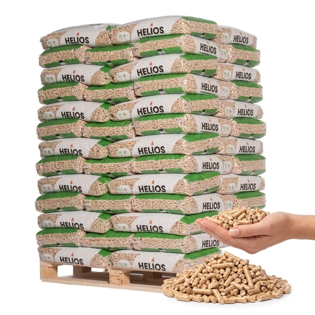 Chauffe au Bois — Granulés de bois HELIOS 65 sacs de 15 kg 6 mm