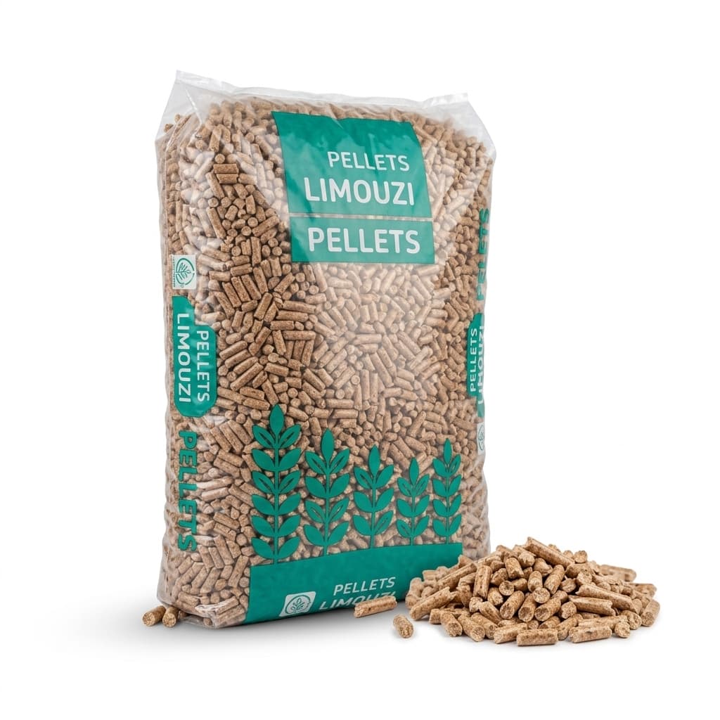 Chauffe au Bois — Granulés de bois Limouzi 66 sacs de 15 kg