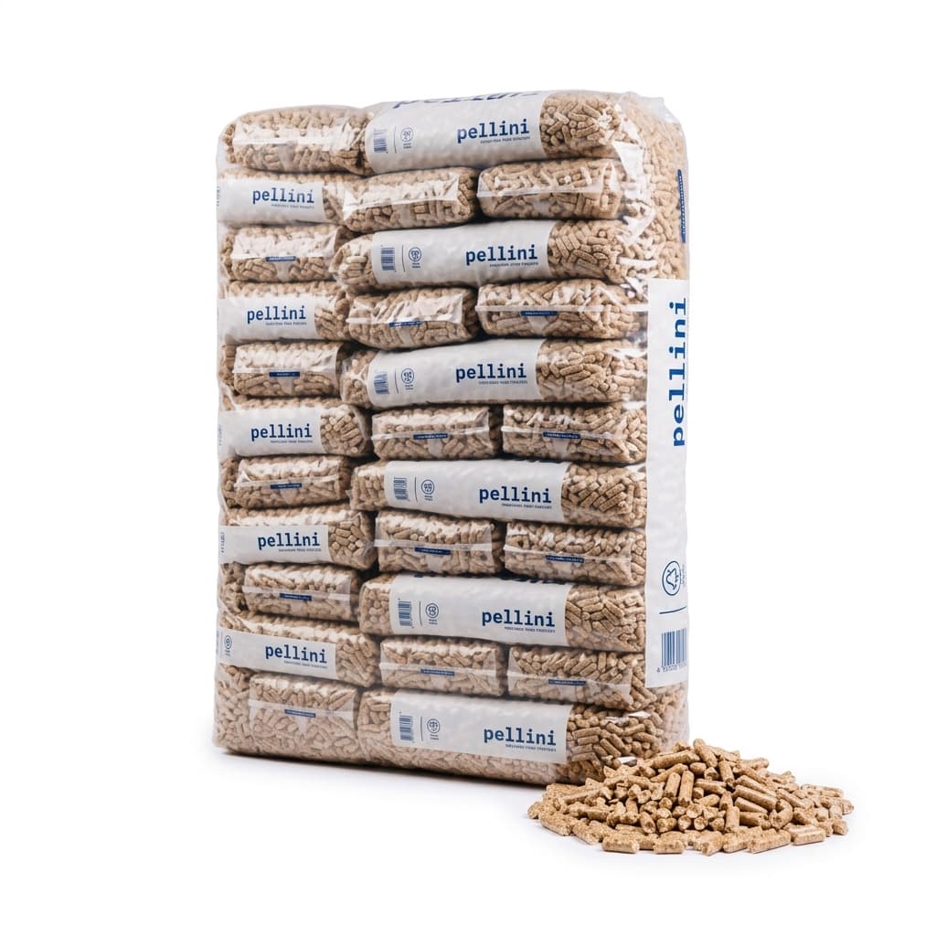 Chauffe au Bois — Granulés de bois Pellini 66 sacs de 15 kg 6 mm