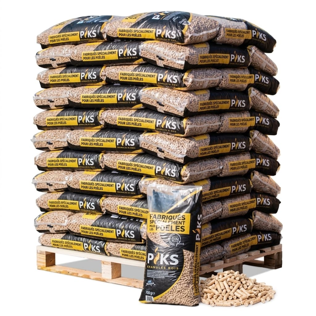 Chauffe au Bois — Granulés de bois PIKS 66 sacs 6 mm