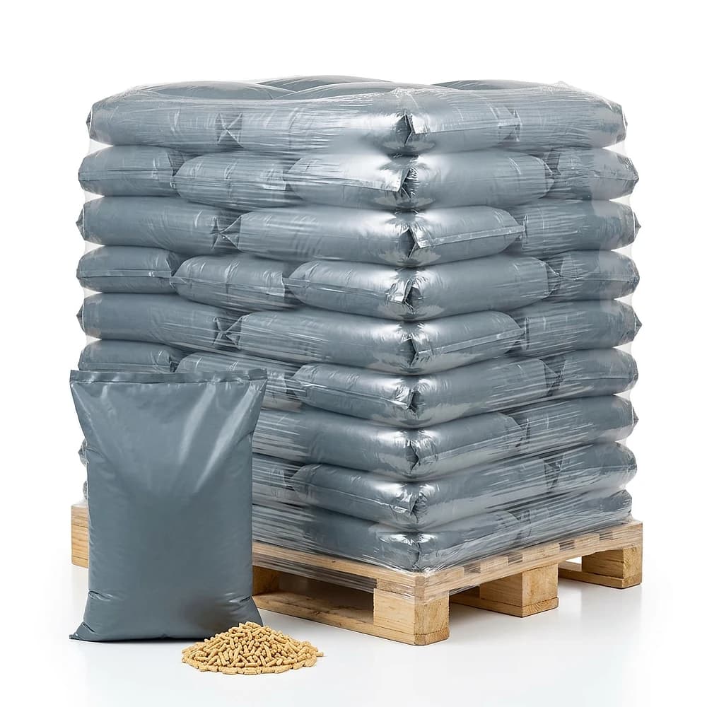 Chauffe au Bois — Granulés de bois Total Premium 66 sacs de 15 kg 6 mm
