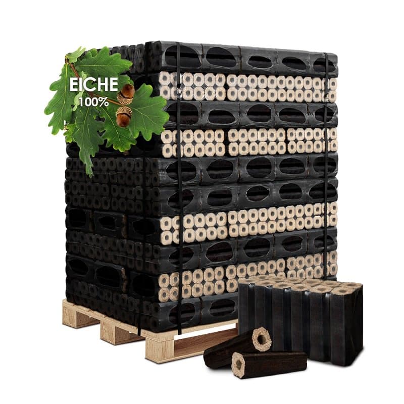 Eichenholzbriketts Pini&Kay Palette 960 kg (6Ă23 cm)