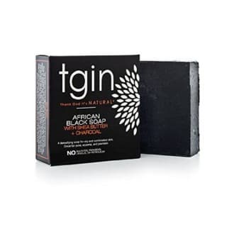 Savon Noir Naturel 113g (AFRICAN BLACK SOAP CHARCOAL)- Tgin