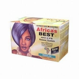 kit défrisant cheveux crépus sans soude - Africa's Best