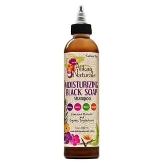 Shampoing hydratant au SAVON NOIR 236ml (Moisturizing Black Soap) - Alikay Naturals