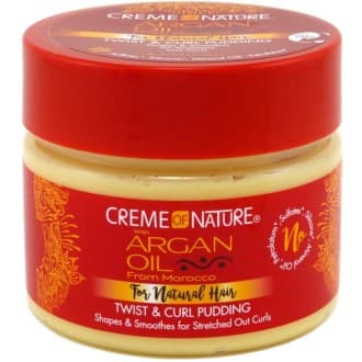 CrĂšme coiffante pour Boucles Argan 326g (Twist & curl pudding) - Creme of Nature