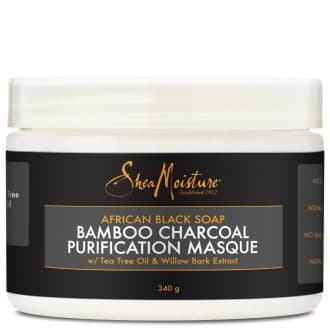 Masque purifiant au savon noir ( African Black Soap BAMBOU CHARBON 340g "Purification") - Shea Moisture