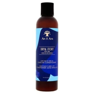 AS I AM DRY & ITCHY - OLIVE & TEA TREE LEAVE-IN (APRĂS-SHAMPOING SANS RINĂAGE ANTI-PELLICULAIRE)